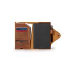 Londo Orta Boy Hakiki Deri Organizer Not Defteri - Camel