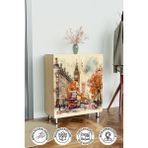 London 4 Raflı Ayakkabılık Antre Hol Çok Amaçlı Ayakkabı Dolabı - Akça