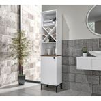 LONDON ÇOK AMAÇLI BANYO DOLABI (BEYAZ) (%100MDF) - Beyaz - Meşe