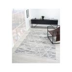 London Ly004g Gri Lacivert Modern Desen Salon Halısı