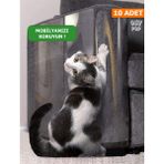 Londra Group Onypop Kedi Koltuk Tırmalama Koruyucu Şeffaf Yapışkanlı Mobilya Tırmalama Önleyici Koruma Bandı Folyosu 22X50 cm - 10 Adet