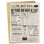 Londue 88. Doğum Günü Kartı, Kadınlar Erkekler için Komik 88. Doğum Günü Hediyeleri, 88 Yaşındaki Anne Baba Büyükbaba Büyükanne için Retro Doğum Günü Süslemeleri
