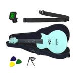 Longa Profesyonel Carbon Fiber Ukulele Seti ( Yeşil )