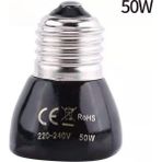 Longbangdian Shop 50W Tarzı 60X60 220V Uzak Kızılötesi Isıtma Lambası Siyah Seramik E27 Pet Isıtıcı Ampul Brooder Tavuklar Kaplumbağa Kertenkele Sürüngen Işık (Yurt Dışından)