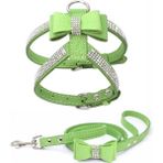 Longbangdian Shop B013 Koşum Takımı 9 Stili M Beden Köpek Harney Rhinestone Sevimli Yay Koşum ve Tasma Seti Kedi Yavrusu Köpek Kayışı Küçük Orta Evcil Hayvan Ürünleri Peitoral Szelki (Yurt Dışından) - NO:1 - Renkli