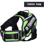 Longbangdian Shop Etiket Stili ile Yeşil M Beden Komılıfe Naylon Nefes Köpek Koşum Kişiselleştirilmiş Ayarlanabilir Koşum Köpekler Için Yansıtıcı Boyun Koruma Hiçbir Çekme Köpek Koşum Yelek (Yurt Dışından) - NO:1 - Renkli