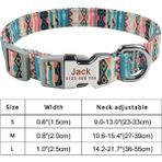 Longbangdian Shop Pembe Elmas Stili Xs Beden Kişiselleştirilmiş Köpek Tasması Naylon Ekose Erkek Kız Unisex Köpekler Yaka Özel Ücretsiz Oyulmuş Isim Kımlık Etiketi Küçük Büyük Ürün Köpek Tasmaları (Yurt Dışından) - NO:1 - Renkli