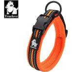 Longbangdian Shop Turuncu Tarzı L 45-50CM Boyun Truelove Ayarlanabilir Naylon Köpek Tasmaları Örgü Yastıklı Yansıtıcı Yaka Köpek Eğitimi Için Açık Rahat Köpek Kolye Pet Için (Yurt Dışından) - NO:1 - Renkli