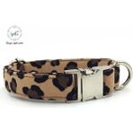 Longbangdian Shop Yaka Stili L Beden Benzersiz Stil Paws Leopar Baskı Köpek Yaka ve Papyonlu Kurşun Set Pamuk Köpek ve Kedi Kolye ve Köpek Tasması (Yurt Dışından) - NO:1 - Renkli