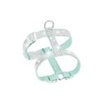 Longbangdian Shop Yeşil Stil S Göğüs 26-35CM Lüks Taklidi Süet Köpek Koşum Kristal Bling Göğüs Kemerleri Ayarlanabilir Güvenlik Kedi Yaka Koşum Tüm Köpekler Için Harnaen (Yurt Dışından) - NO:1 - Renkli