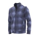 Longberg Erkek Kaşe Fermuarlı Polar Ceket (LACİVERT, 3XL)