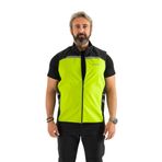 Longberg Motosiklet Ve Iş Güvenliği Yeleği Reflektörlü Softshell siyah-sarı 3XL