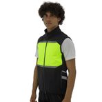 Longberg Motosiklet Ve Iş Güvenliği Yeleği Reflektörlü Softshell siyah-sarı S