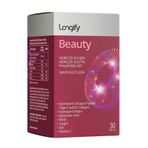 Longify Beauty Hidrolize Kolajen Tip I ve Tip III, Hidrolize Elastin, Hyaluronik Asit, Biotin, Vitamin C, Çinko, Bakır Takviye Edici Gıda 30 Tablet