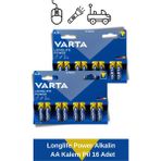 Longlife Power Alkalin Aa Kalem Pil 16 Adet