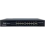 Longline 16 Port Gigabit PoE Switch | 2 Uplink 100/1000Mb + 1 SFP | 250W - LNG30316GE