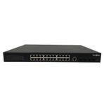 Longline LNG-M3XF4GE24 24 10/100/1000 RJ45 PoE+ 4x1G 10G SFP+ 24 GE L3 Managed PoE Industrial Switch