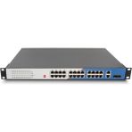 Longlıne LNG-M3XF4GE24 24-Port Gigabit L3 Managed Industrial Poe+ Switch W/ 4x 10G Sfp+ Uplinks