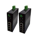 Longline LNG1000-4TP2S-IK 4 Port Endüstriyel Gigabit PoE Ethernet 4xPoE RJ45 + 2xSFP Switch