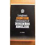 Longman Concıse Dictionary Of Busıness Englısh