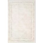 Look Classıc Lk001w Çerçeveli Krem Gri Klasik Desen Akrilik Dokuma Taban Tozuaz Oturma Odası Halısı 100 X 200 Krem-Grı