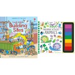 Look Inside a Building Site Fingerprint Activities: Animals -2 Kitap Set