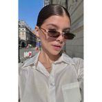 LOOKUP GÜNEŞ GÖZLÜĞÜ UV400 KORUMA KAHVERENGİ KADIN YENİ SEZON CAT EYE KILIF VE SİLME BEZİ HEDİYELİ