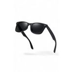 LOOKUP NEW Unisex Kadın Erkek Uv400 Korumalı Dikdörtgen Siyah Kemik Optik Güneş Gözlüğü