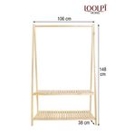 Loolpi Home Ahşap Ayaklı Askı Elibse Askısı Çok Amaçlı Dolap Gardrop 106 X 148 106 X 148 LoolpiNM222