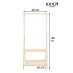 Loolpi Home Ahşap Ayaklı Askı Elibse Askısı Çok Amaçlı Dolap Gardrop 66 X 148 66 X 148 LoolpiNM223