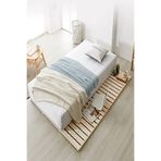 Loolpi Home Japon Model Doğal Ahşap Karyola Yer Yatağı Tek Ve Çift Kişilik Tüm Ölçülerde Doğal ahşap 70 x 130 LoolpiNM80
