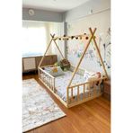 Loolpi Home – Montessori Bebek Ve Çocuk Karyolası Unisex Doğal Ahşap Yatak Doğal Ahşap 80 x 180 LoolpiNM123