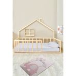Loolpi Home Unisex Montessori Bebek ve Çocuk Karyolası Doğal Ahşap Yatak Doğal Ahşap 80 x 180 LoolpiNM2