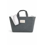 Loom Basic Mira Wax Canvas Bag Gri – Bal Mumlu Kanvas Kadın Omuz Çantası