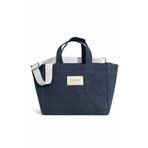 Loom Basic Mira Wax Canvas Bag Lacivert – Bal Mumlu Kanvas Kadın Omuz Çantası