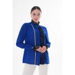 Loom Boutique Kadın Büyük Beden Gizli Patlı Güpür Dantel Garnili Saç Örgü Aksesuarlı Krep Gömlek G0069