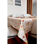 LOOM & LAUREL Baskılı Yıkanabilir Masa Örtüsü Mutfak Bahçe Piknik Masa Örtüsü (140x200)