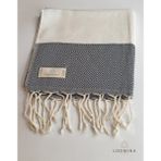 Loomina Mira Peşkir Gri - 90 x 45 cm - Siyah