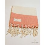 Loomina Mira Peşkir Mercan Kırmızı - 90 x 45 cm - Mercan Kırmızısı