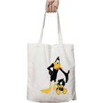 Looney Duck Iki Taraf Kalıcı Yıkanabilir Okul Plaj Omuz Bez Çanta
