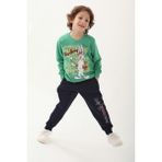 Looney Tunes Çam Yeşili Erkek Çocuk Eşofman Takımı - 3 - 4 Yaş
