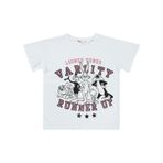 Looney Tunes Kız Çocuk Tişört 6-9 Yaş Beyaz-8-9 Yaş