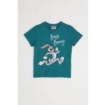 Looney Tunes L1582-2 Ördek Yeşili Erkek Çocuk T-shirt