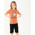 Looney Tunes L1589-2 Kız Çocuk Tişört Gül - Kehribar - 6 - 7 Yaş