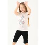 Looney Tunes L1590-2 Krem Melanj Kız Çocuk T-shirt