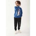 Looney Tunes Saks Mavi Erkek Çocuk Eşofman Takımı - 3 - 4 Yaş