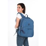 LOOP DESIGN Krinkıl Kumaş Suya Dayanıklı Büyük Boy Koyu Gri Klinkır Sırt Çantası/Laptop Okul Çantası