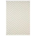Loop Lp023w Beyaz Halı Dekoratif Sisal Yumuşak Bukleli Tozsuz Salon Halısı Yatak Odası Iskandinav 160 X 230 Beyaz