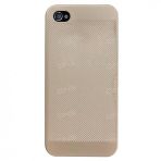 Loopee iPhone 4 / 4S Point Gold Sert Arka Kapak Kılıf