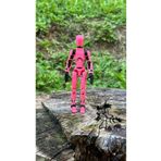 Loopify Dummy Oynar Eklemli Robot Figür Titan 13 - Lucky 13 Oyuncak Pembe Siyah